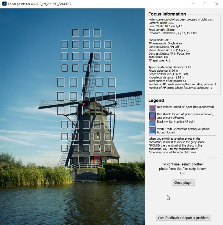 Show Focus Points Fokuspunkte in Lightroom anzeigen RUN OR SMILE